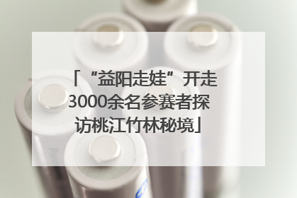 “益阳走娃”开走 3000余名参赛者探访桃江竹林秘境