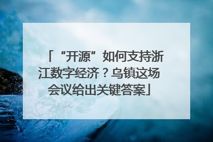 “开源”如何支持浙江数字经济？乌镇这场会议给出关键答案