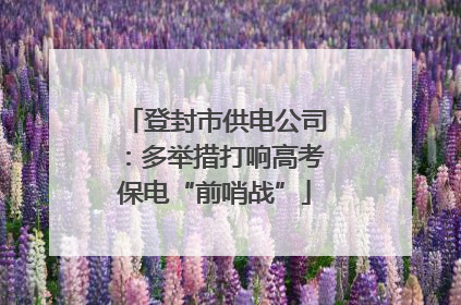 登封市供电公司：多举措打响高考保电“前哨战”