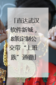 直达武汉软件新城，8条定制公交带“上班族”通勤