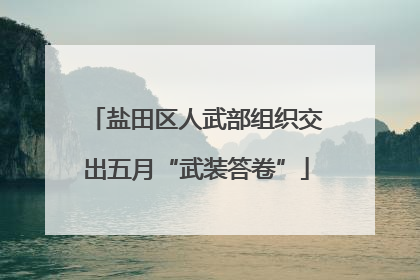 盐田区人武部组织交出五月“武装答卷”