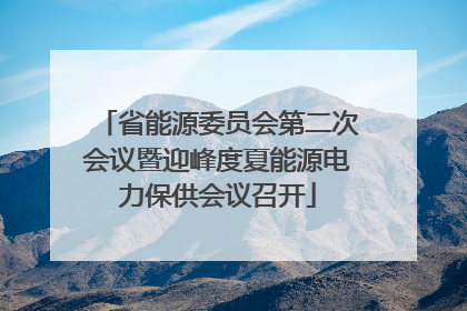 省能源委员会第二次会议暨迎峰度夏能源电力保供会议召开