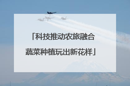 科技推动农旅融合 蔬菜种植玩出新花样