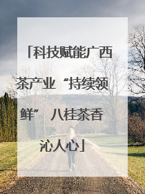 科技赋能广西茶产业“持续领鲜” 八桂茶香沁人心