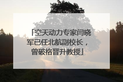 空天动力专家闫晓军已任北航副校长，曾破格晋升教授