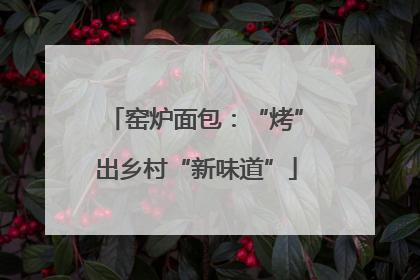 窑炉面包：“烤”出乡村“新味道”