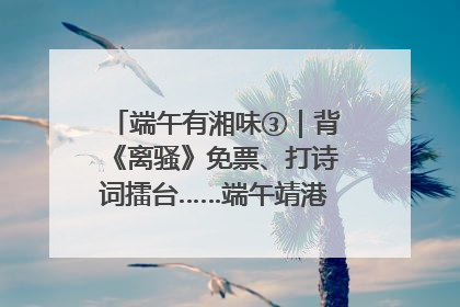 端午有湘味③｜背《离骚》免票、打诗词擂台……端午靖港古镇趣味多