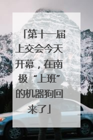第十一届上交会今天开幕，在南极“上班”的机器狗回来了