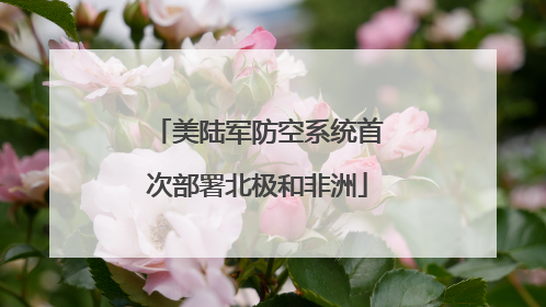 美陆军防空系统首次部署北极和非洲