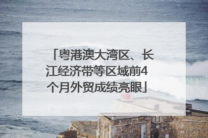 粤港澳大湾区、长江经济带等区域前4个月外贸成绩亮眼