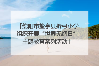 绵阳市盐亭县折弓小学组织开展“世界无烟日”主题教育系列活动