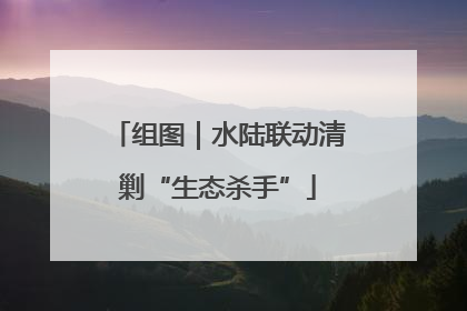 组图｜水陆联动清剿“生态杀手”