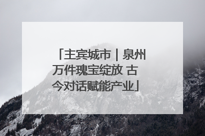 主宾城市｜泉州万件瑰宝绽放 古今对话赋能产业