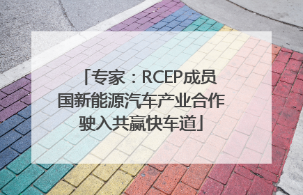 专家：RCEP成员国新能源汽车产业合作驶入共赢快车道