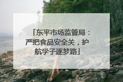 东平市场监管局：严把食品安全关，护航学子逐梦路