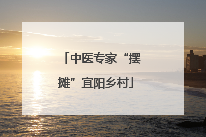 中医专家“摆摊”宜阳乡村