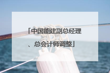中国能建副总经理、总会计师调整