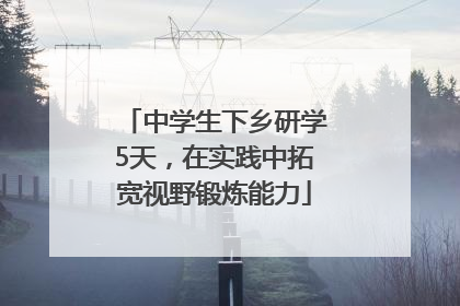 中学生下乡研学5天，在实践中拓宽视野锻炼能力