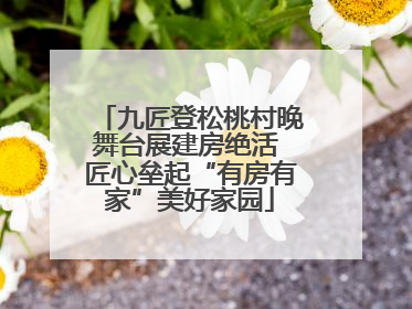 九匠登松桃村晚舞台展建房绝活 匠心垒起“有房有家”美好家园