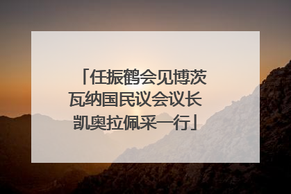 任振鹤会见博茨瓦纳国民议会议长凯奥拉佩采一行