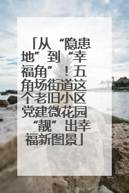 从“隐患地”到“幸福角”！五角场街道这个老旧小区党建微花园“靓”出幸福新图景