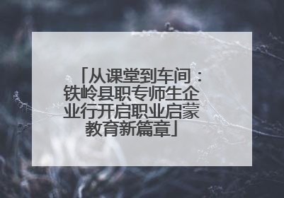 从课堂到车间：铁岭县职专师生企业行开启职业启蒙教育新篇章