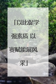 以比促学强素质 以赛赋能展风采
