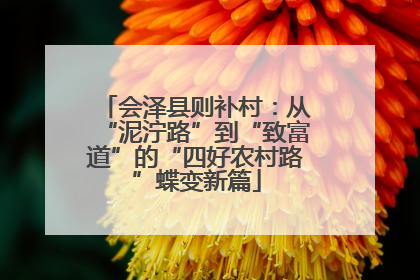 会泽县则补村：从“泥泞路”到“致富道”的“四好农村路”蝶变新篇