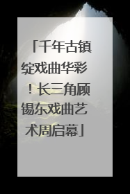 千年古镇绽戏曲华彩！长三角顾锡东戏曲艺术周启幕