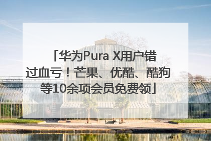 华为Pura X用户错过血亏！芒果、优酷、酷狗等10余项会员免费领