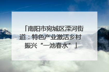 南阳市宛城区溧河街道：特色产业激活乡村振兴“一池春水”