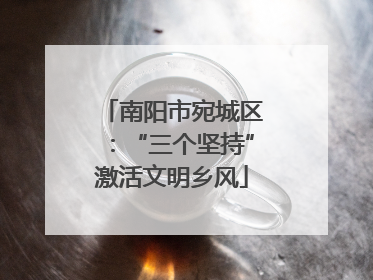 南阳市宛城区：“三个坚持”激活文明乡风
