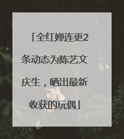 全红婵连更2条动态为陈艺文庆生，晒出最新收获的玩偶