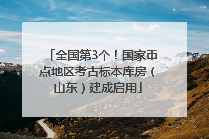 全国第3个！国家重点地区考古标本库房（山东）建成启用
