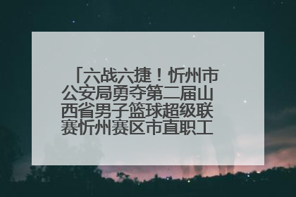 六战六捷！忻州市公安局勇夺第二届山西省男子篮球超级联赛忻州赛区市直职工组比赛冠军