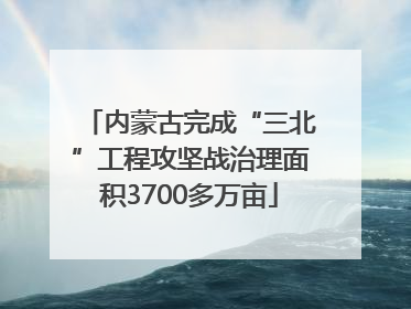 内蒙古完成“三北”工程攻坚战治理面积3700多万亩