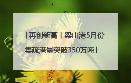 再创新高丨梁山港5月份集疏港量突破350万吨