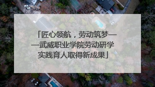 匠心领航，劳动筑梦——武威职业学院劳动研学实践育人取得新成果