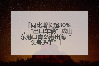 同比增长超30%，“出口车辆”成山东港口青岛港出海“头号选手”