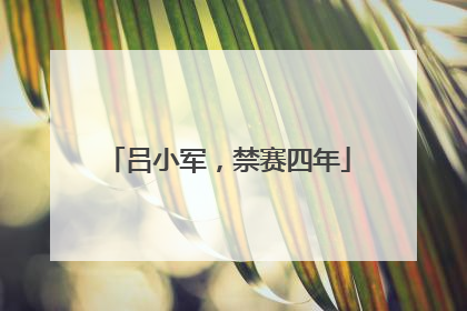 吕小军，禁赛四年