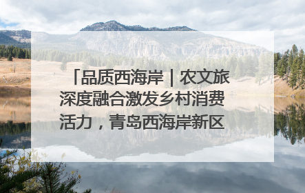 品质西海岸｜农文旅深度融合激发乡村消费活力，青岛西海岸新区的乡村振兴实践