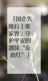 国企先锋行丨张家界：守护平安的那抹“金盾红”