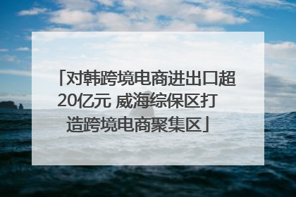 对韩跨境电商进出口超20亿元 威海综保区打造跨境电商聚集区