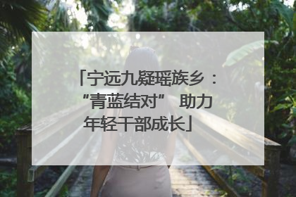 宁远九疑瑶族乡：“青蓝结对” 助力年轻干部成长