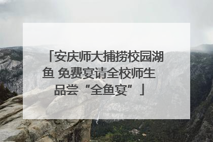 安庆师大捕捞校园湖鱼 免费宴请全校师生品尝“全鱼宴”
