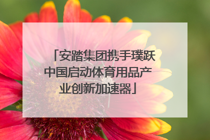 安踏集团携手璞跃中国启动体育用品产业创新加速器