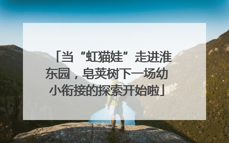 当“虹猫娃”走进淮东园，皂荚树下一场幼小衔接的探索开始啦