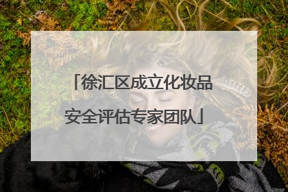 徐汇区成立化妆品安全评估专家团队