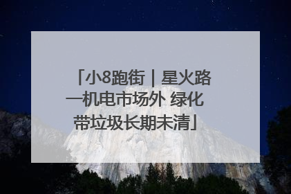 小8跑街｜星火路一机电市场外 绿化带垃圾长期未清