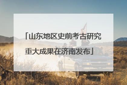 山东地区史前考古研究重大成果在济南发布